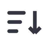 Sort Down SVG Icon